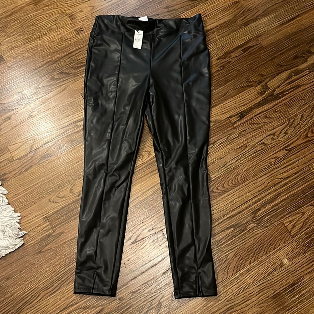 Express Leather High Waisted Leggings